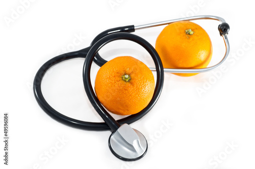 An orange and stethoscope