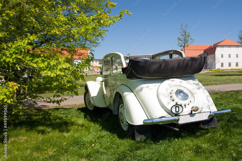 oldtimer, auto, cabrio, sommer, offen, verdeck Stock-Foto | Adobe Stock