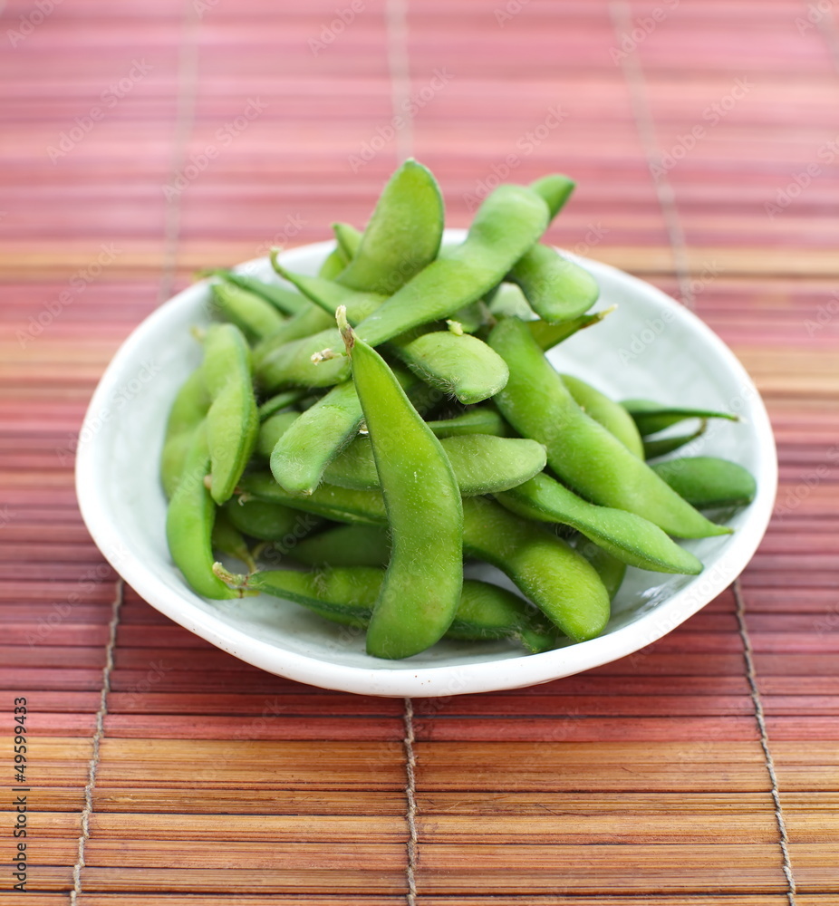 edamame nibbles, boiled green soy beans, japanese food edamame nibbles, boiled green soy beans, japanese food
