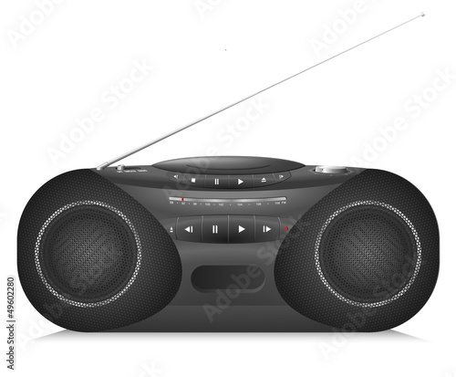 Radio casette recorder with CD player