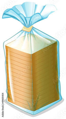A pack of sliced bread