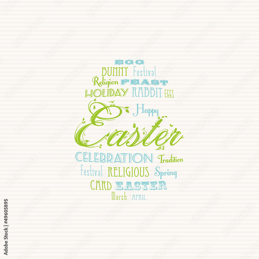 Easter typography background Easter typography background