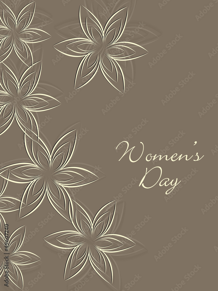 Happy Women's Day background.