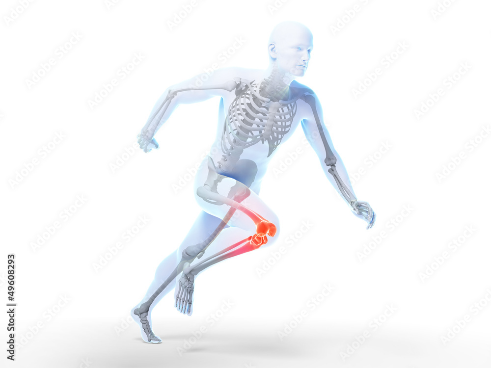 3d rendered illustration - sprinter 3d rendered illustration - sprinter