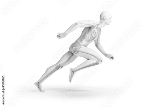 3d rendered illustration - sprinter