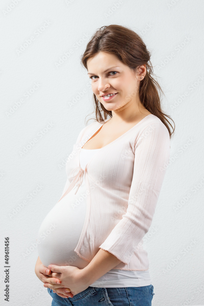 Young pregnant woman Young pregnant woman