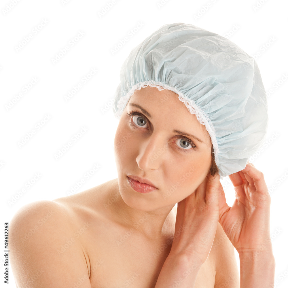 Woman wearing bonnet Woman wearing bonnet