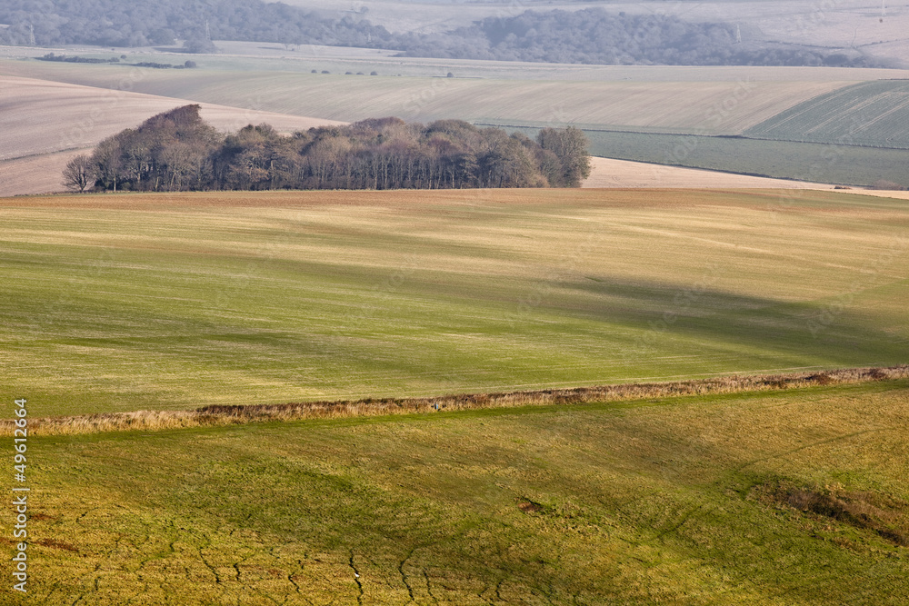 The rolling hills of the South Downs. The rolling hills of the South Downs.