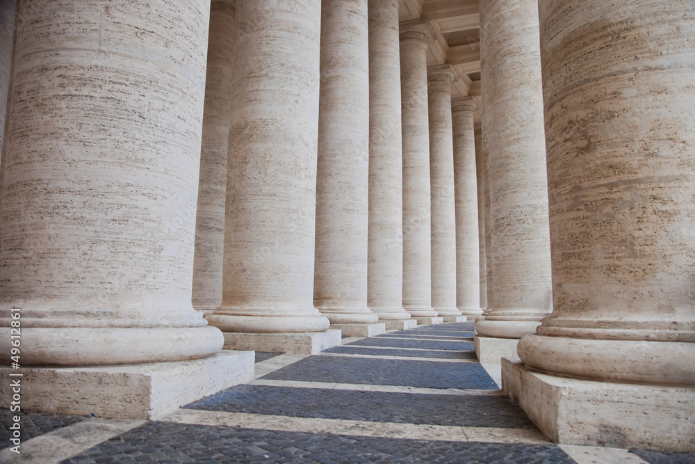 Säulengang auf dem Petersplatz - Vatikan