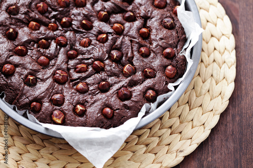 Photos hazelnuts brownie