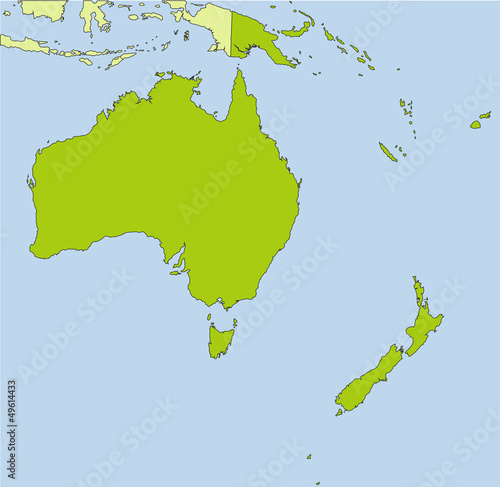 Oceania map