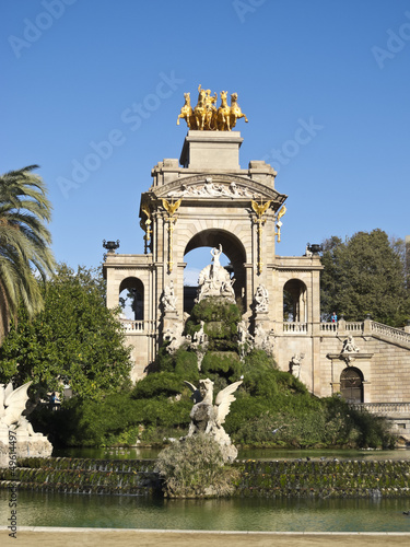 The fountain of Ciutadella. Barcelona, Spain.
