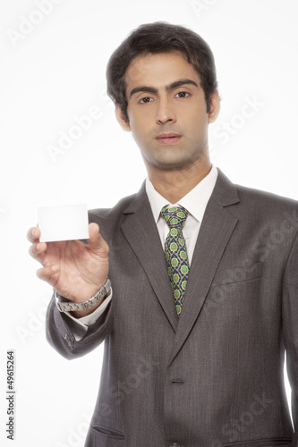 Wallpaper Mural Business mans howing blank card Torontodigital.ca