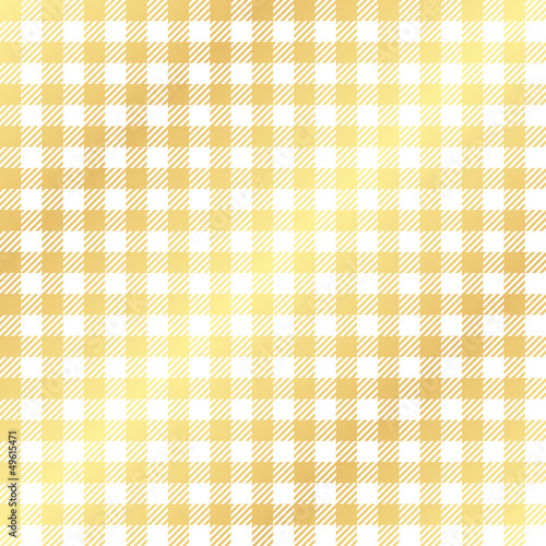 Karo Tischdecken Muster GOLD - endlos