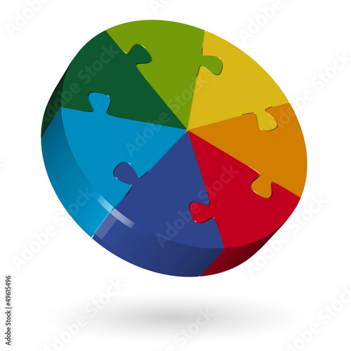 3D Puzzle Kreis - 7 Teile