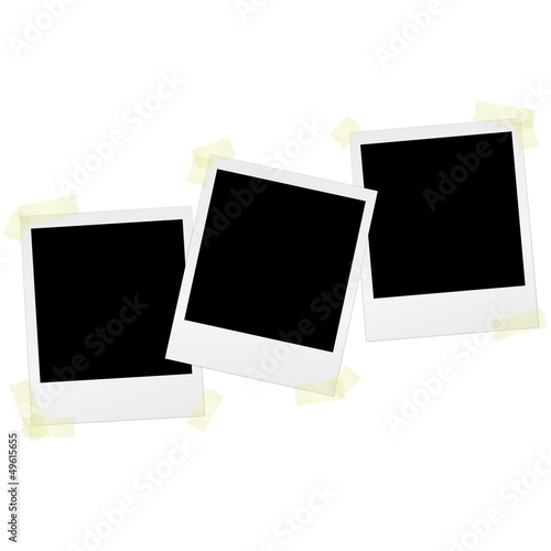 Polaroids mit Klebestreifen
