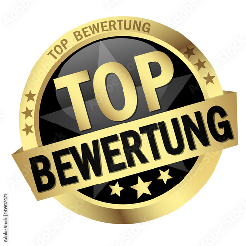 Button mit Banner " TOP BEWERTUNG "