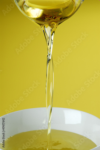 Pouring oil