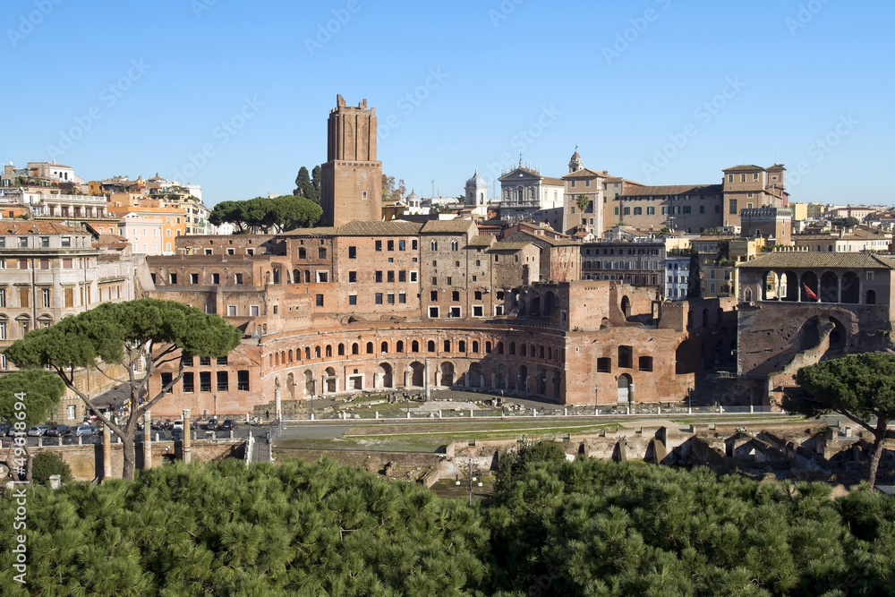 forum of Trajan in Rome, Italy