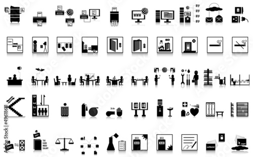 50 icon office, industry, other