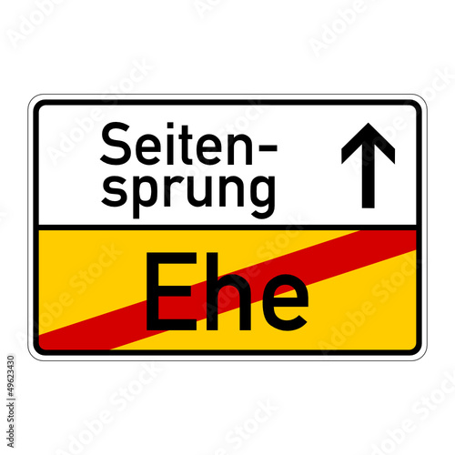 ortsschild ehe seitensprung I