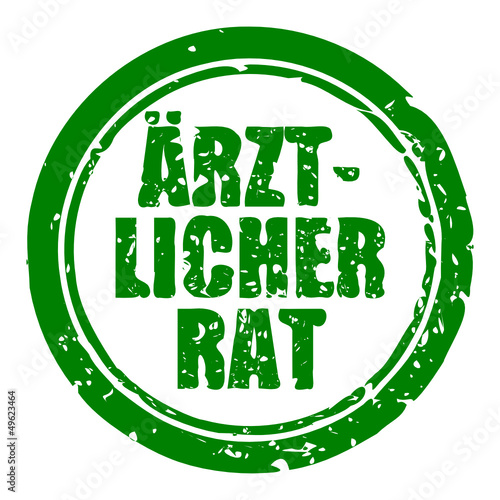 stempel rund ärztlicher rat I