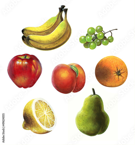 Acrylic Fruit Set