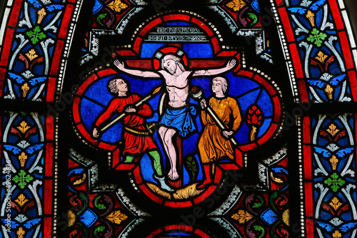 Jesus on the cross - Stained Glass