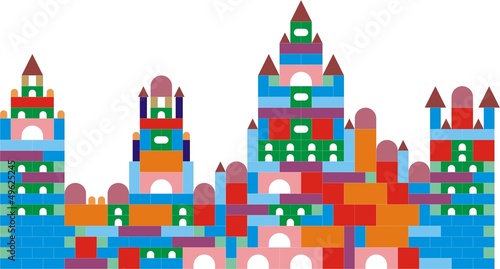 Children's Castle of cubes