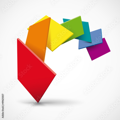 Vector abstract 3d background
