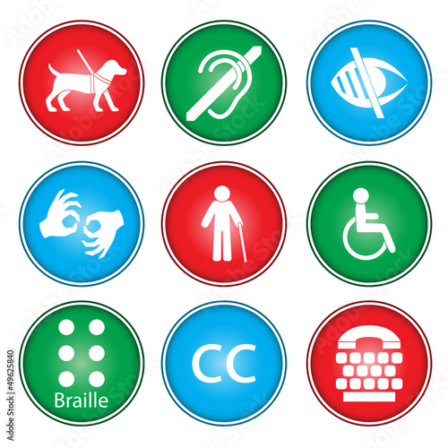 Accessibility icons