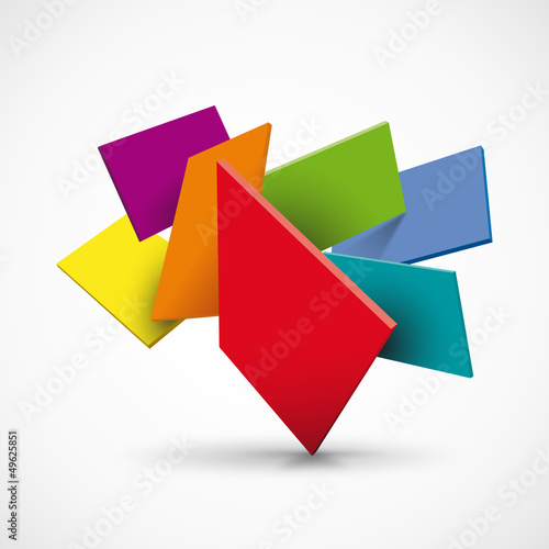 Vector abstract 3d background