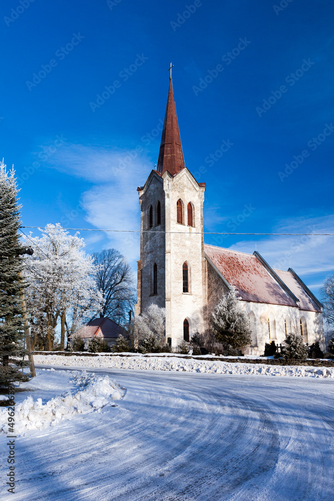 Jõelähtme church in Estonia