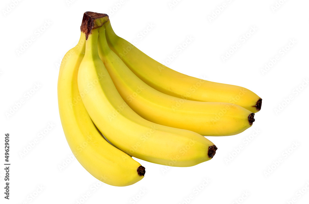 Banana isolated on white backgroundb Banana isolated on white backgroundb