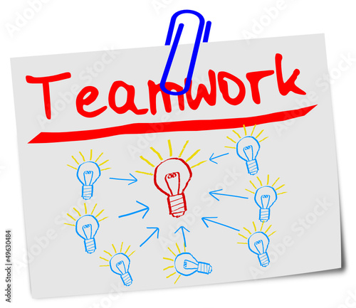 Teamwork Post It Zettel  #130218-svg07