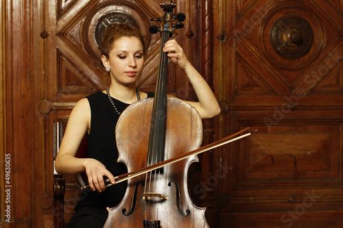 Girl playing cello