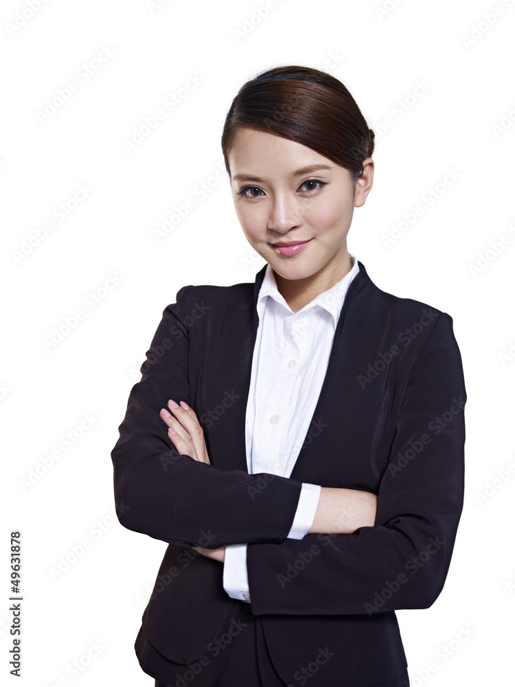 portrait of asian businesswoman with arms crossed portrait of asian businesswoman with arms crossed