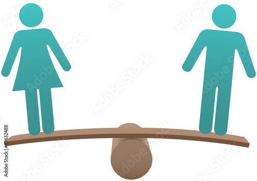 Equal male female sex equality balance