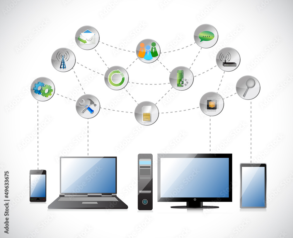 electronics and Cloud glossy icon electronics and Cloud glossy icon