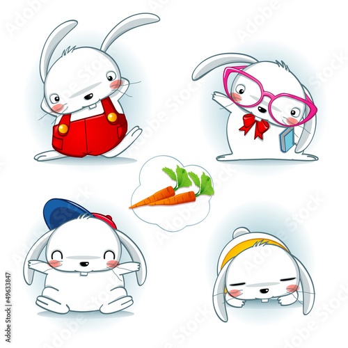cute bunny character