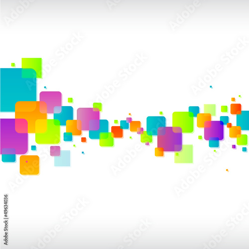 Abstract colorful funky square background