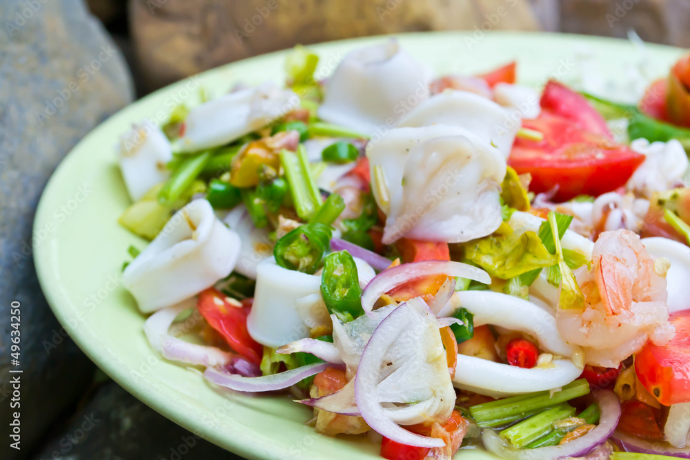 Thai seafood salad