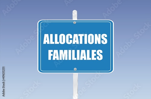 panneau allocations familiales