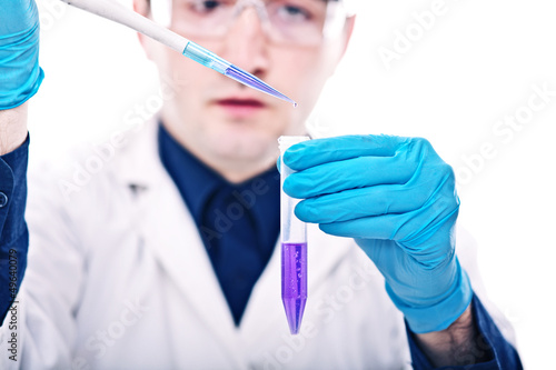 scientist at work
