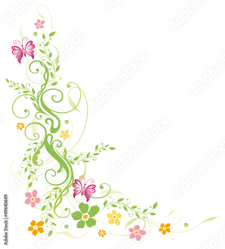 Frühling, frame, Blätter, Laub, Ranke, bunt