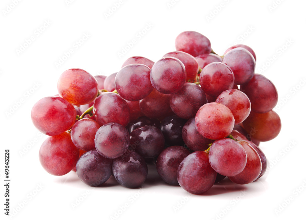 fresh grapes isolated