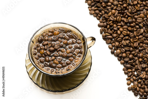 Cuadro en lienzo coffee beans in cup