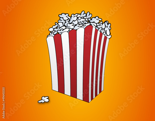 Eine Tüte voll popcorn
