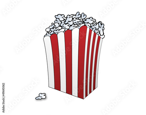 Eine Tüte voll popcorn