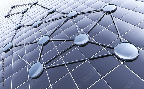 connected glass abstraction...